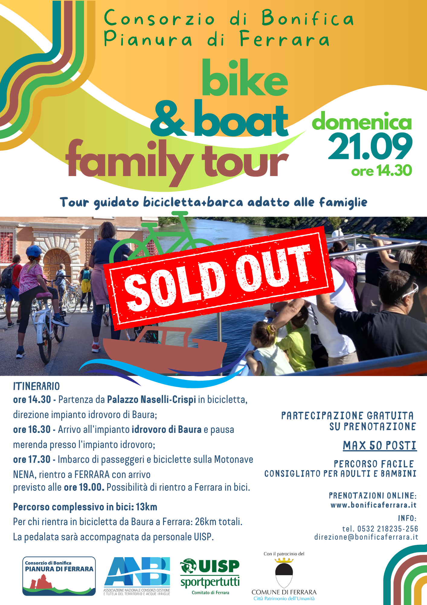 Il 21 settembre arriva la BIKE&BOAT FAMILY TOUR!
